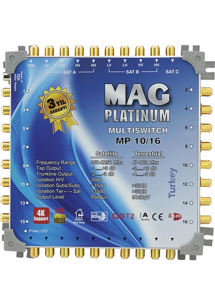10*16 Sonlu Uydu Santrali Mag Platınum (4767) - GMS2899-4641