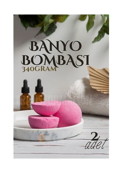 Turk Banyo Bombası Jakuzi Küvet Banyo Bombası Topu 2 Adet 340 gr - GMS2166-4780