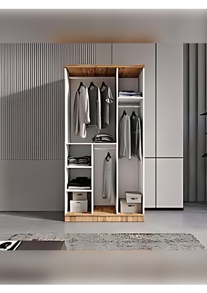 3 Kapaklı Aynalı Komple Mdf Gardırop Genç Odası modelleri