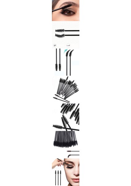 Gizmur Store Turk Rimel Maskara Fırçası Esnek 50 Adet - GMS8571-1261 fiyatları