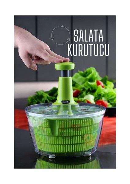 Turk Salata Kurutucu Üstten Basmalı Pratik - GMS5936-2897