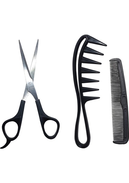 berber Makası ve Tarak Seti 3'lü