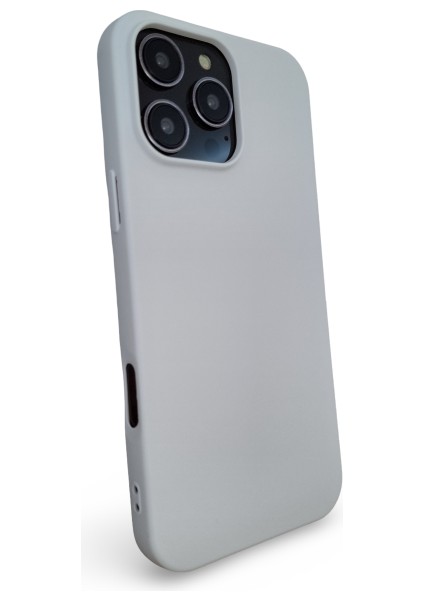 iPhone 16 Pro Max Uyumlu Kılıf Kadife Lansman Soft Yumuşak Liquid Silikon Kamera Korumalı Kapak