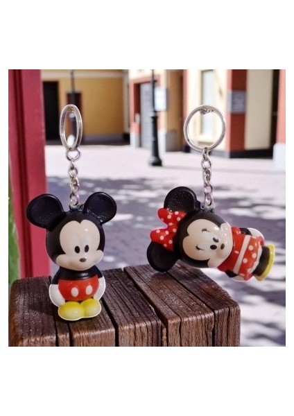 Minnie Mouse Mickey Mouse Sukuşi Anahtarlık 2 Adet Mini Anahtarlık fiyatları