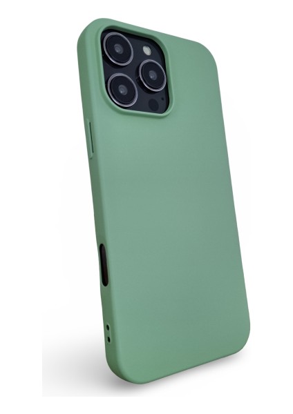 iPhone 16 Pro Max Uyumlu Kılıf Kadife Lansman Soft Yumuşak Liquid Silikon Kamera Korumalı Kapak