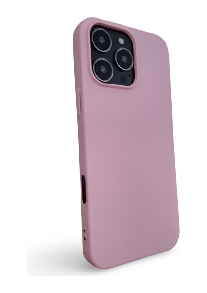 iPhone 16 Pro Max Uyumlu Kılıf Kadife Lansman Soft Yumuşak Liquid Silikon Kamera Korumalı Kapak