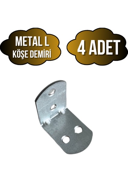 L Bağlantı Demiri Dolap Köşe Bağlantı DEMIRI(METAL)(ÖLÇÜLER:30*30*23MM)
