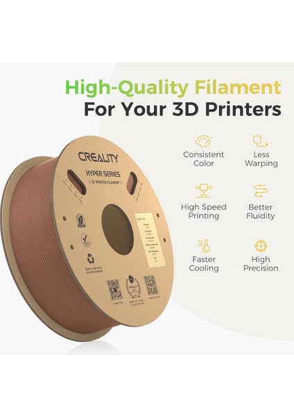Hyper Pla Kahverengi Filament 1.75MM 1000GR - Urhanshop Yetkili Satış fırsatları