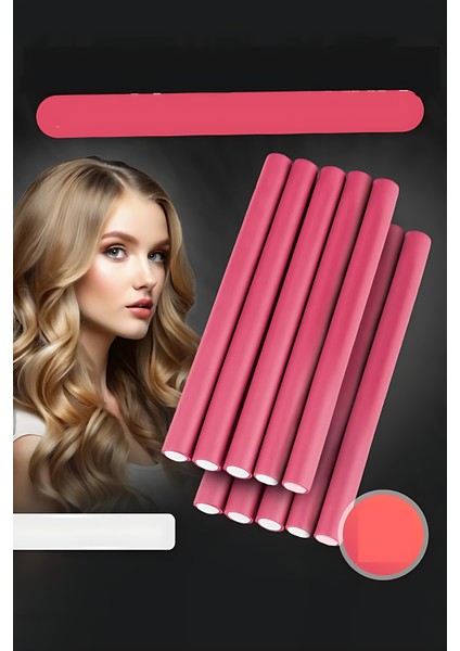 Sosis Latex Bigudi - Isısız Saç Bigudisi 17 mm 20 Adet 721915