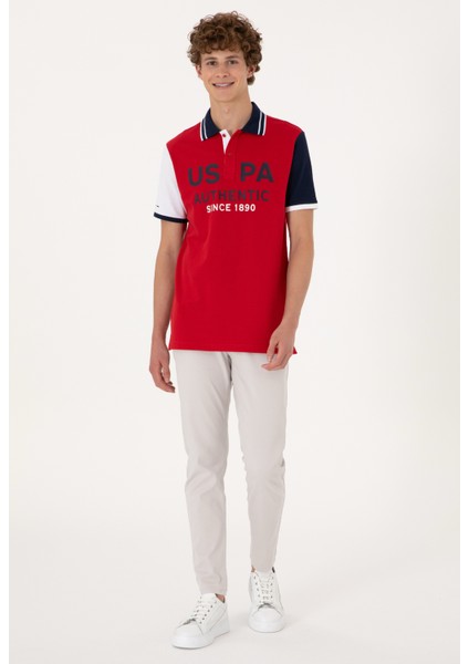 Kırmızı Erkek Regular Fit Polo T-Shirt DMK.2104244.T-JENA fiyatları