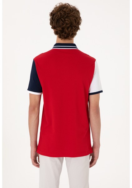 Kırmızı Erkek Regular Fit Polo T-Shirt DMK.2104244.T-JENA modelleri