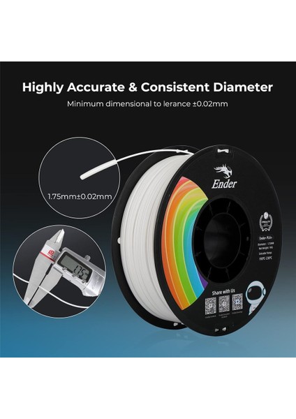 Ender Pla+ Filament Mavi 1.75MM 1kg - fırsatları