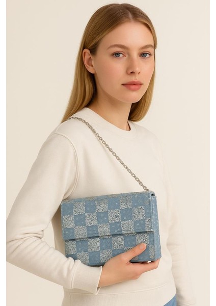 Pullu Kot Kumaş, Denim Çanta Zincirli fiyatları