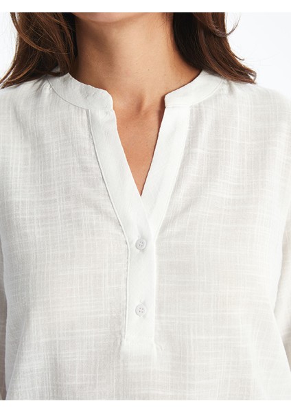 Yeni Sezon Kacik Yaka Oversize Bluz - S5QY39Z8 modelleri