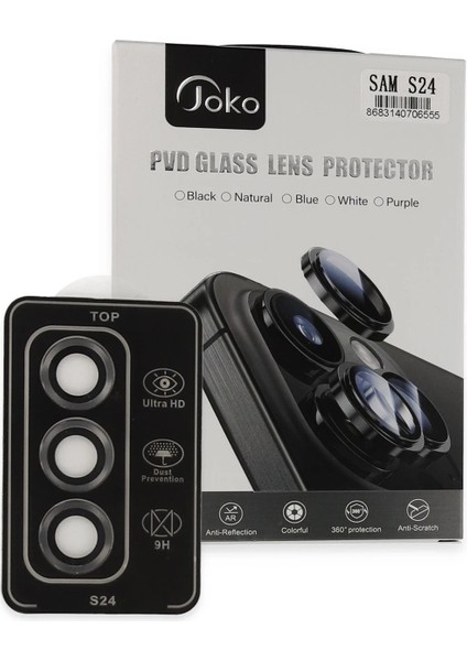 Samsung Galaxy S24 Pvd Metal Kamera Lens - Titan Gri Dpmah