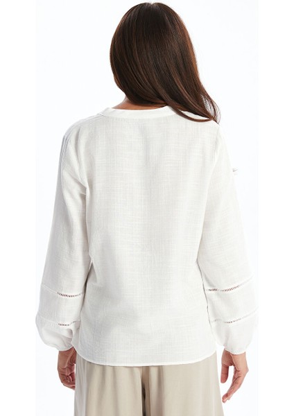Yeni Sezon Kacik Yaka Oversize Bluz - S5QY39Z8 fırsatları