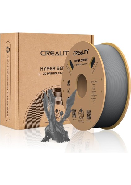 Hyper Pla Gri 1.75MM 1000GR Filament -