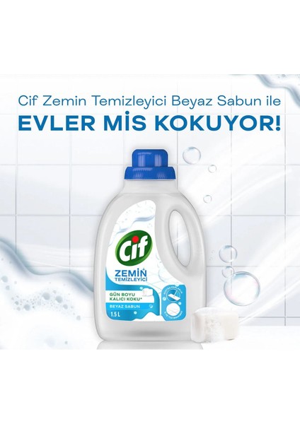 Zemin Temizleyici 1500 ml Beyaz Sabun X1 + Limon Çiçeği X1 + Lotus X1 + Sakura X1 fırsatları
