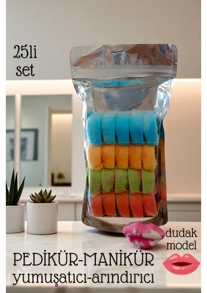 Pedikür Manikür Tozu Profesyonel - Yumuşatıcı Arındırıcı Toz 25 Li Set 721918
