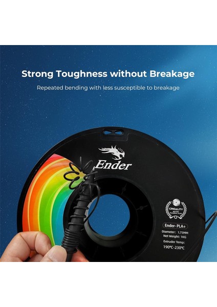 Ender Pla+ Filament Siyah 1.75MM 1kg - Urhanshop Yetkili Satış fiyatları