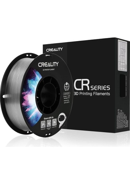 Cr-Petg Transparan Filament 1.75MM 1000GR -