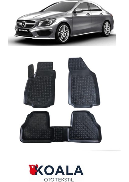 Mercedes Cla 2013-2018 Arası Araca Özel 3D Koala Havuzlu Paspas