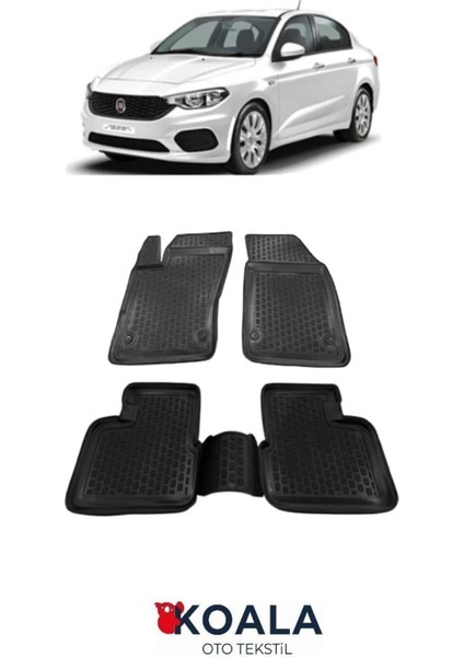 Fiat Egea Sedan Paspas 2015-2025 Arası Uyumlu 3D Havuzlu Paspas