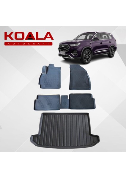 Chery Tiggo 8 (2022+) Uyumlu -Araca Özel Paspas ve Bagaj Havuzu(Aracınız Avangard Ise Msj Atın)
