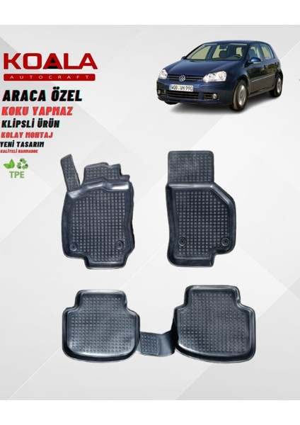 Volkswagen Golf 5 (2004-2008) Araca Özel Paspas