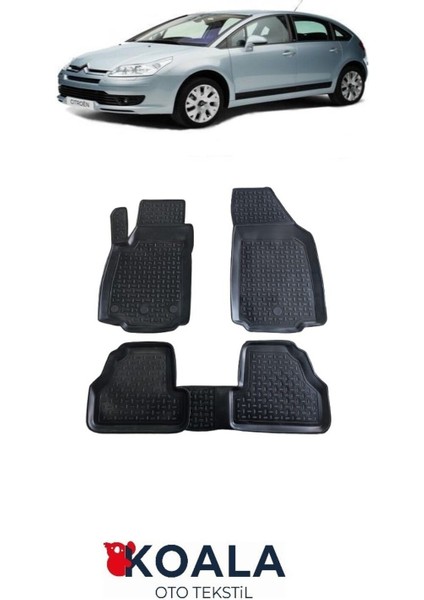 Citroen C4 Hb (2004-2010) 3D Koala Havuzlu Paspas