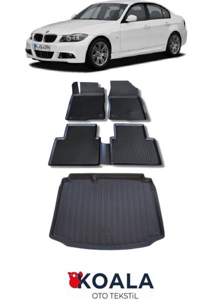 Bmw 3 Seri E-90 (2005-2011) 3D Koala Havuzlu Paspas ve Bagaj Havuzu
