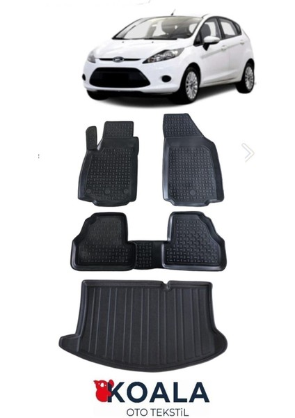 Ford Fiesta Havuzlu Paspas ve Bagaj Havuzu 2009 2016