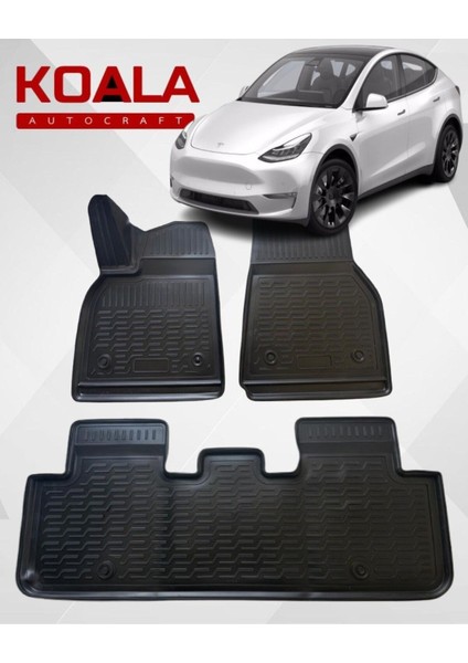 Tesla Model Y (2020-2024) ile Uyumlu - Araca Özel Paspas