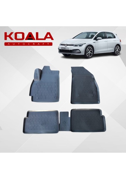 Vw Golf 8.5 8 E Tsi Otomatik (2021+..) ile Uyumlu - Araca Özel Paspas
