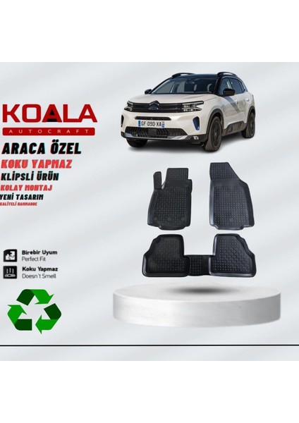 Citroen C5 Aircross 2019 3D Havuzlu Paspas