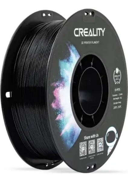 Cr-Petg Siyah Filament 1.75MM 1000GR -