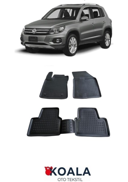 Volkswagen Tiguan Paspas 2007 2015 Arası 3D Havuzlu Paspas