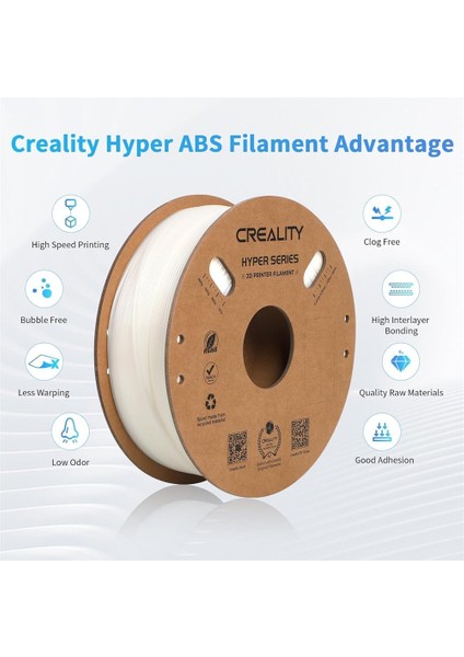 Hyper Abs Beyaz Filament 1.75MM 1000GR - Urhanshop Yetkili Satış modelleri