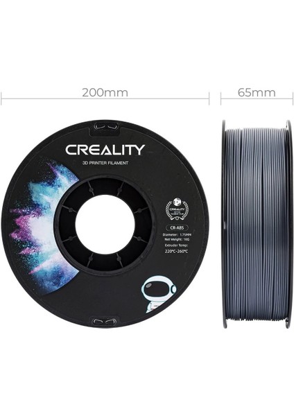 Cr-Abs Gri Filament 1.75MM 1000GR - indirimleri