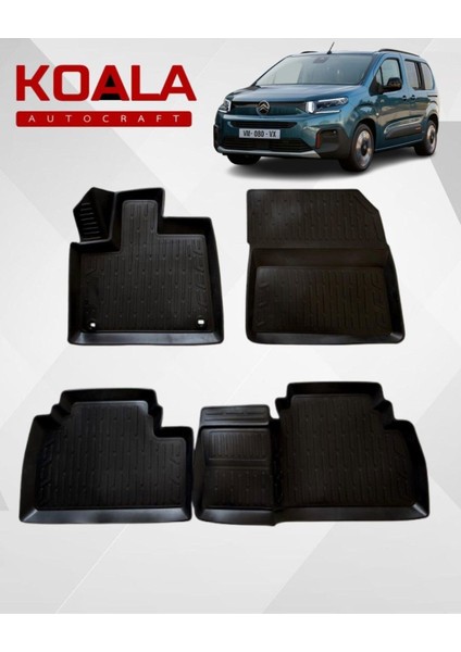 Citroen Berlingo (2019+SONRASI) ile Uyumlu - Araca Özel Paspas
