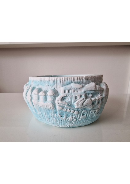 Kapadokya Ürgüp Göreme Ortahisar Kaya Evleri, Peri Bacaları 12CM Saksı Silikon Kalıp K-762
