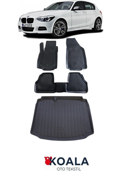 Bmw 1 Seri F20 (2011-2019) Havuzlu Koala Paspas ve Bagaj Havuzu
