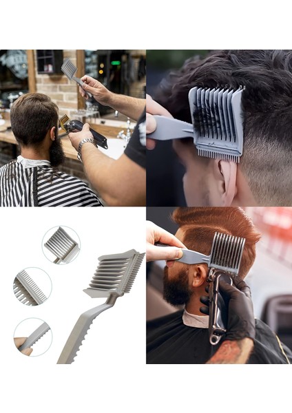 Kuaför Berber Kavisli Kontur Kesim Tarağı 2’li Set 721920