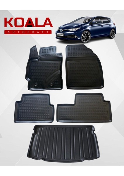 Toyota Auris (2013+SONRASI) ile Uyumlu - Araca Özel Paspas ve Bagaj Havuzu