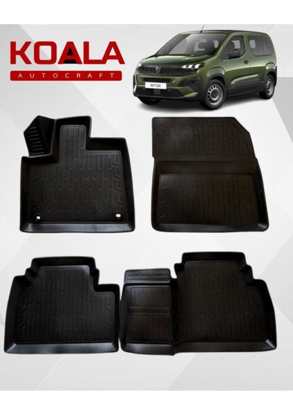 Peugeot Rifter (2019+SONRASI) ile Uyumlu - Araca Özel Paspas