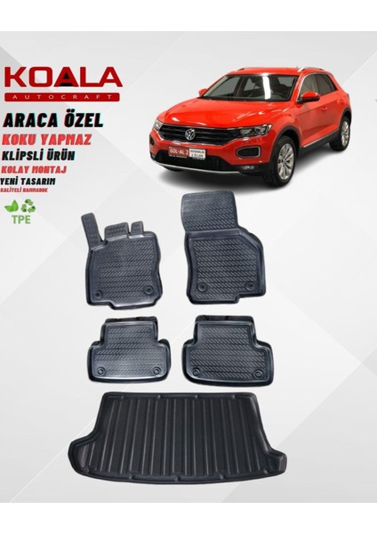 Volkswagen T Roc Paspas ve Bagaj Havuzu(Üst Bagaj Kademesi) 2016 2025 Arası