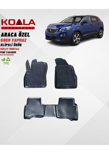 Peugeot 3008 Uyumlu Crossover (2016 ve Sonrası) Koala Paspas