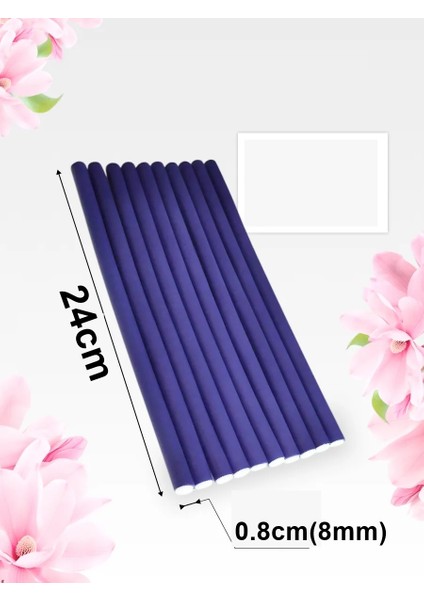 Sosis Latex Bigudi - Isısız Saç Bigudisi - 10 Adet 8 mm 721913 modelleri