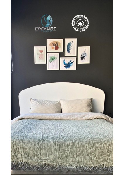 %100 Pamuk Müslin Pike Battal Boy Çağla Yeşili 260X230 - Çağla Yeşili modelleri