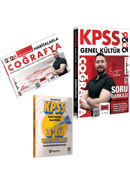 2026 Kpss Coğrafya Sorubankası-Haritalarla Grafiklerle Fotoğraflarla 400HARITALI Soru(Engin Eraydın)